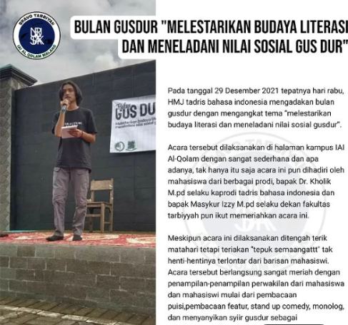 Bulan Gus Dur: Melestarikan Budaya Literasi dan Meneladani Nilai Gus Dur