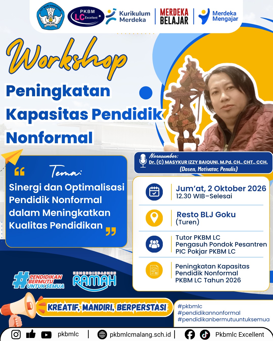 PKBM LC Gelar Workshop Peningkatan Kapasitas Pendidik Nonformal