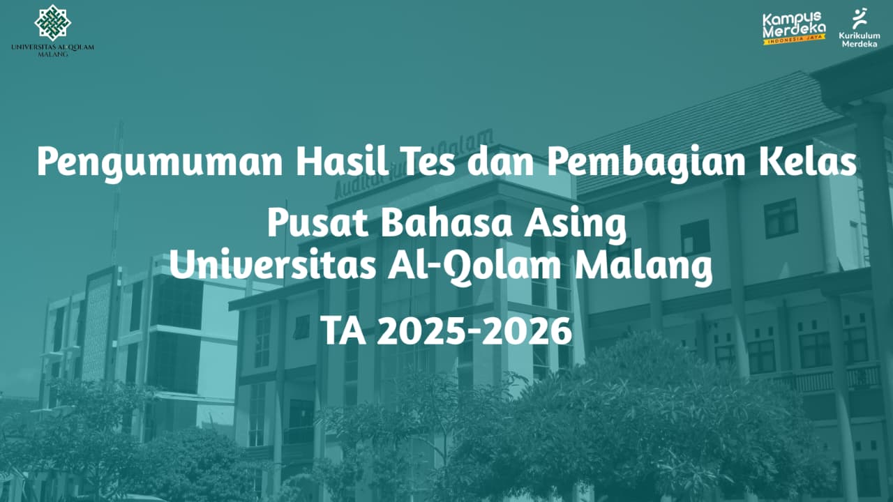 PBA UQM Umumkan Hasil Placement Test dan Pembagian Kelas Bahasa Asing TA 2025-2026